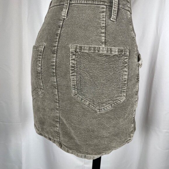 REVOLVE SHOW ME YOUR MUMU Outlaw Dress XS Sage Green Corduroy NWOT Zip Up Mini - Picture 13 of 16